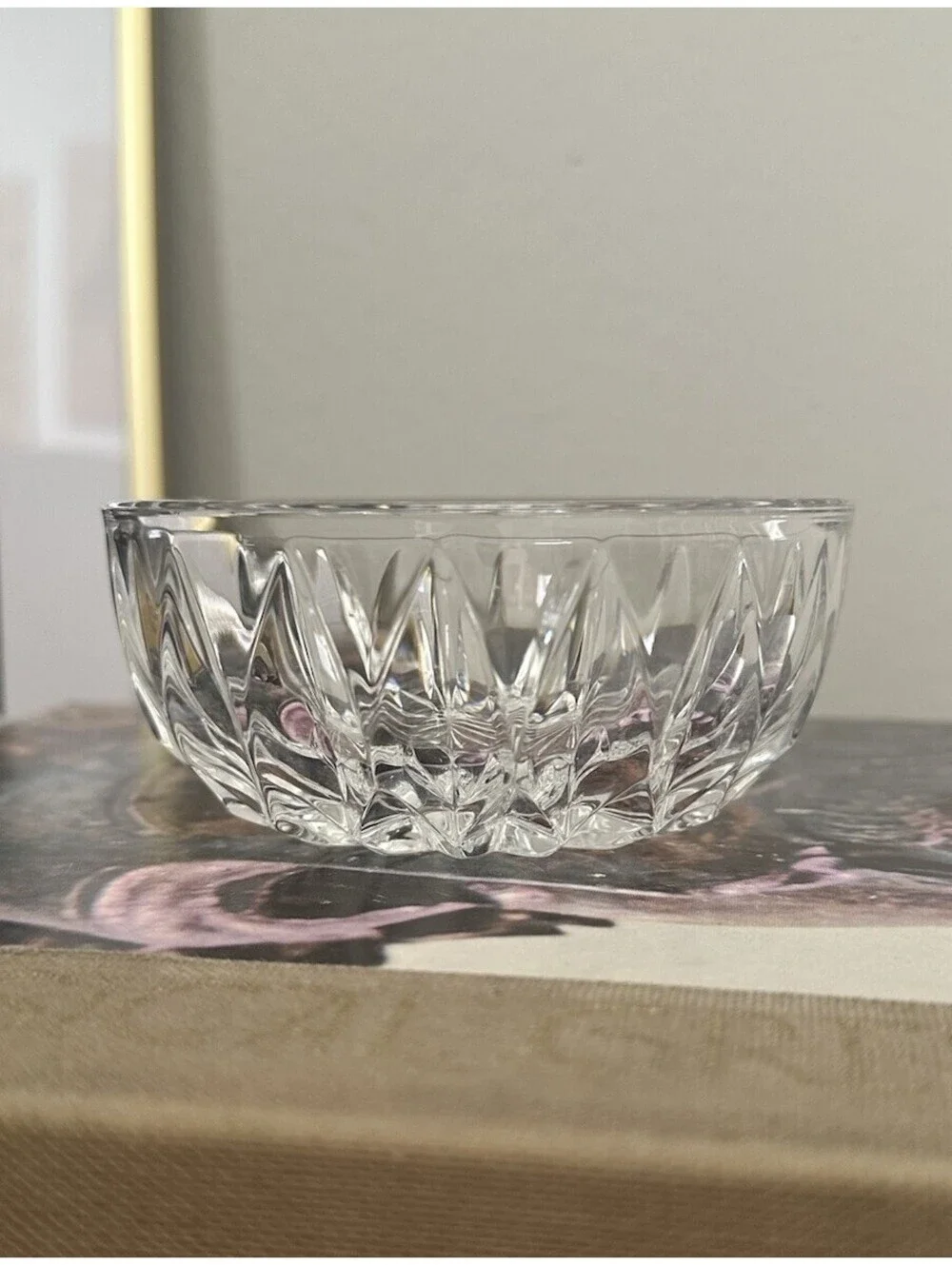 Set Of 2 Gorham Crystal Nappy Bowls Althea Pattern Made In Germany 1980s